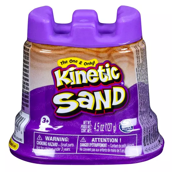 Nisip mov strălucitor în recipient, Kinetic Sand - 127 grame