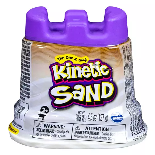 Kinetikus homok: csillogó homok tégelyben - fehér, 127 gramm