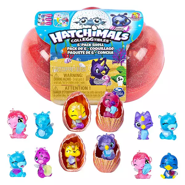 Set de joacă Hatchimals Colleggtibles - Cofraj cu 6 mini ou, Seria 5