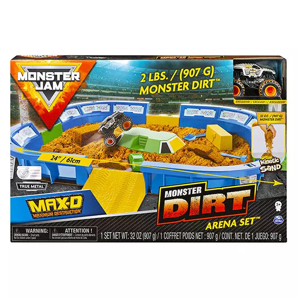 Set de joacă Arenă Dirt cu maşinuţă MAX-D, Monster Jam