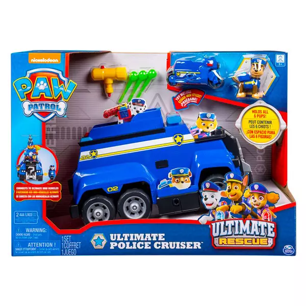 Figurină cu vehicul - Ultimate Police Cruiser a lui Chase, Paw Patrol