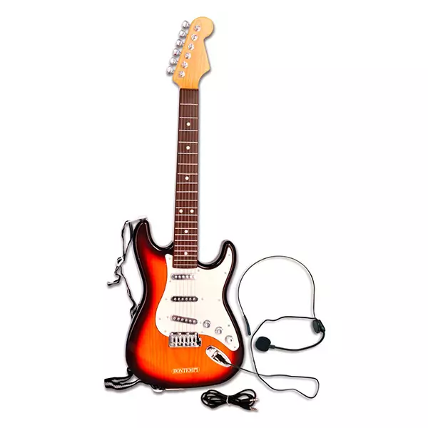 Bontempi: elektromos rock gitár - barna