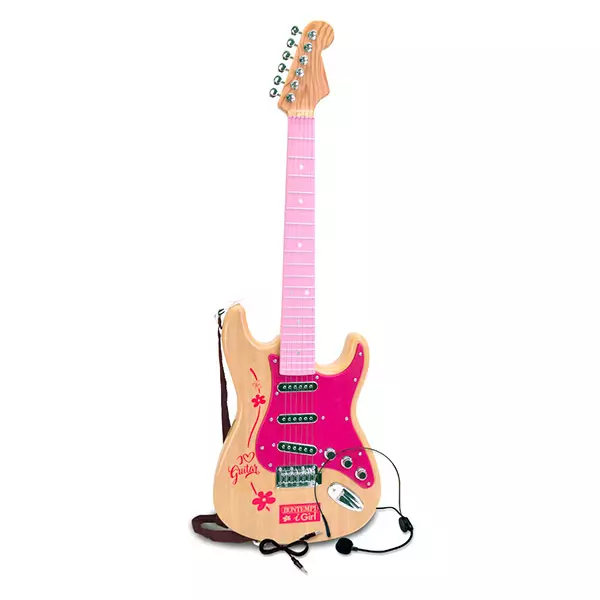 Bontempi: elektromos rock gitár - rózsaszín