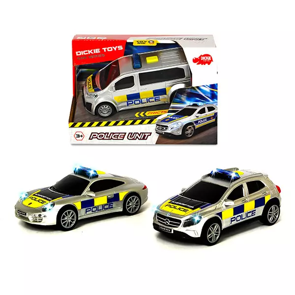 Jucărie Maşină de poliţie, Dickie - 15 cm, diferite