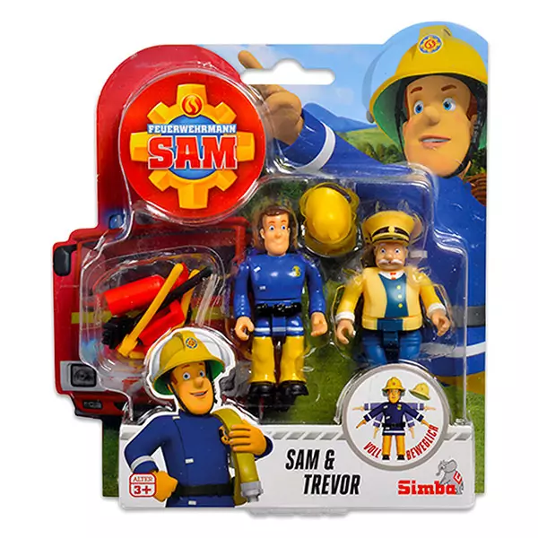 Set cu figurine Pompierul Sam, Sam şi Trevor