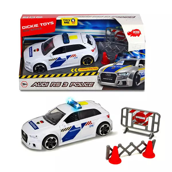 Jucărie Maşină de poliţie Audi RS3, Dickie - 15 cm