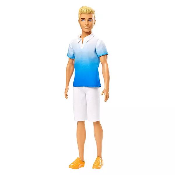 Păpuşă Barbie Fashionistas: păpuşă Ken blond în cămașă cu gradient