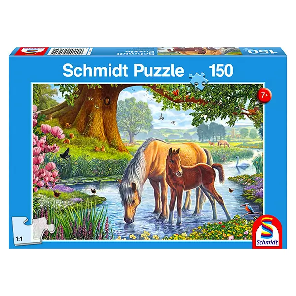 Puzzle Schmidt Caii lângă pârâu, 150 de piese