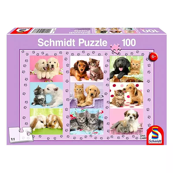 Puzzle Schmidt Animăluţe, 100 de piese
