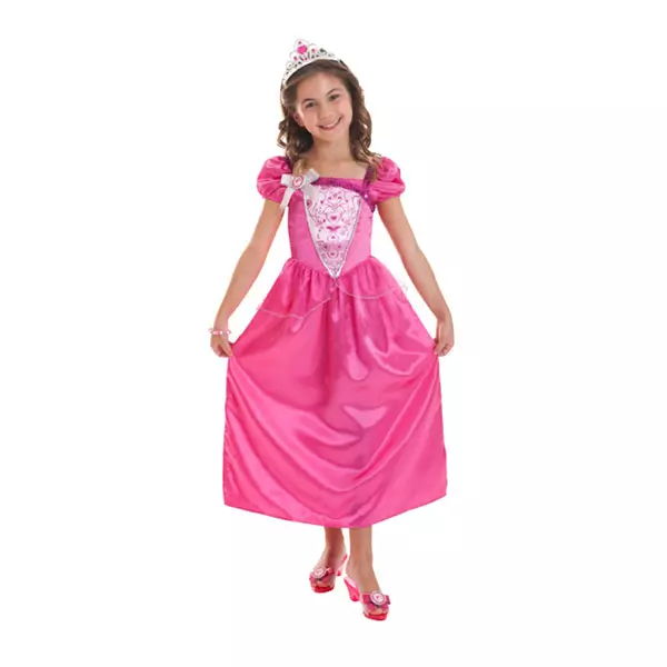 Barbie hercegnő jelmez - 104 cm, rózsaszín