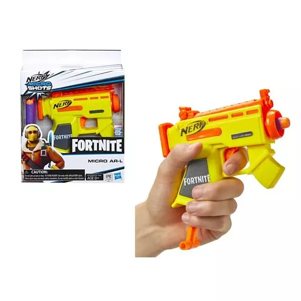 Armă de jucărie Blaster Nerf Fortnite Microshots, galben