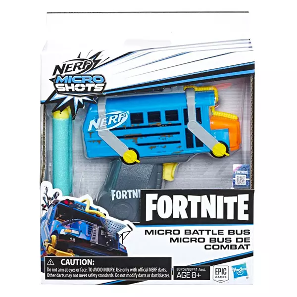 Armă de jucărie Blaster Nerf Fortnite Micro Battle Bus