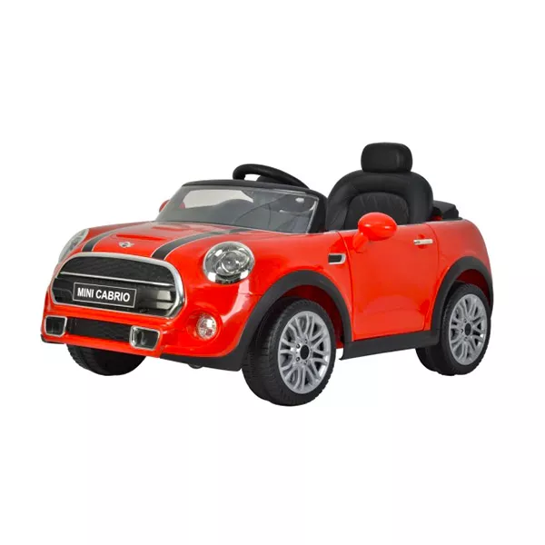 Elektromos beülős kisautó: Mini Cooper Cabrio - piros