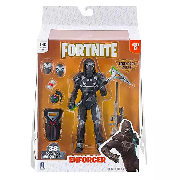 Fortnite: Enforcer figura kiegészítőkkel - 15 cm