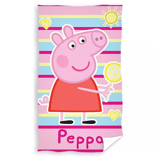 Peppa malac: kéztörlő - rózsaszín, 30 x 50 cm
