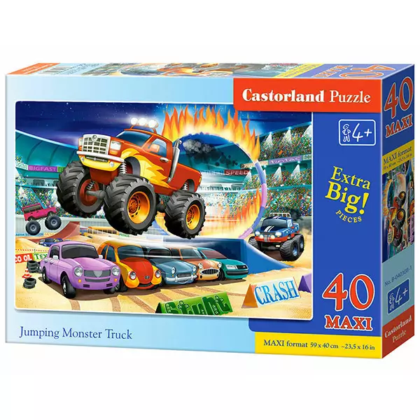 Puzzle Maxi Castorland, Jumping Monster Truck, 40 piese