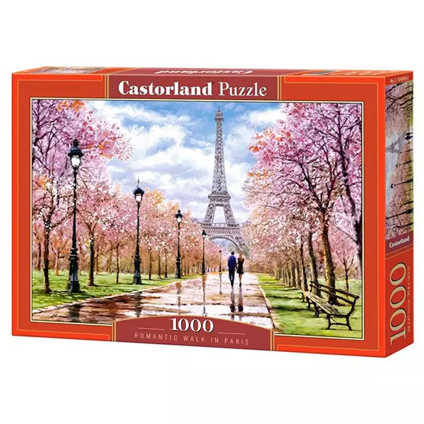 Puzzle Castorland, Plimbare romantică la Paris, 1000 piese
