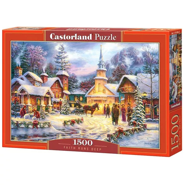 Karácsonyi este 1500 darabos puzzle