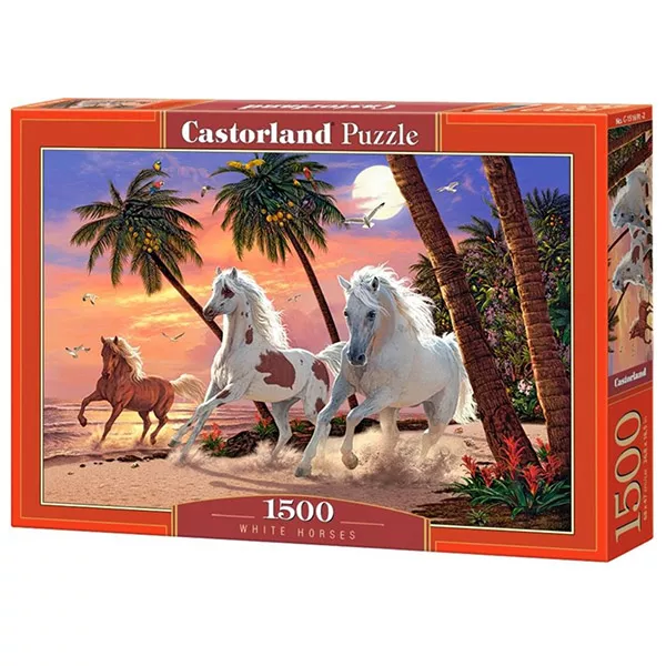Puzzle Castorland, Cai albi, 1500 piese