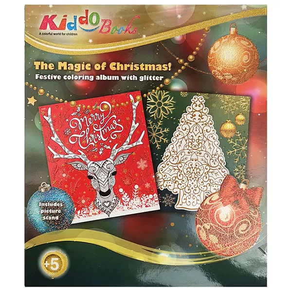 Kiddo Books: Glitteres karácsonyi színező 