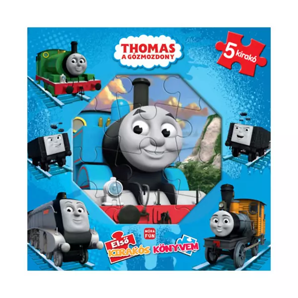 Thomas, a gőzmozdony: első kirakós könyvem