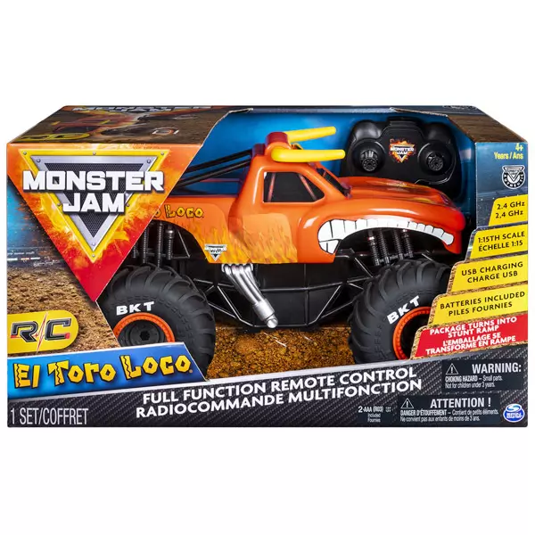 Monster Jam RC: El Toro Loco távirányítós autó - 1:15