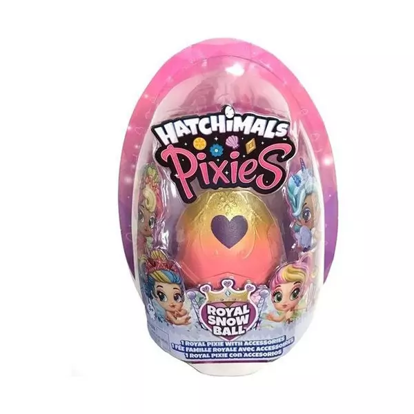 Figurină Pixies cu accesoriu surpriză, Hatchimals - pink-auriu