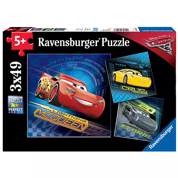 Puzzle Ravensburger, Cars, 3x49 piese