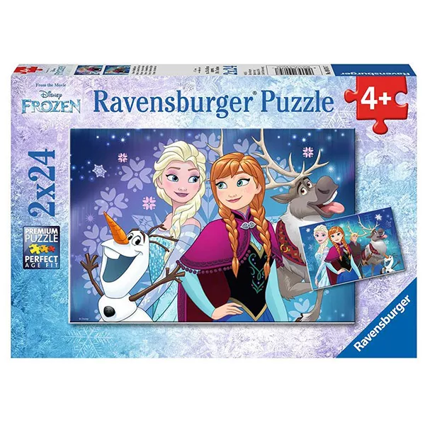 Ravensburger: Disney Hercegnők Jégvarázs 2x24 darabos puzzle