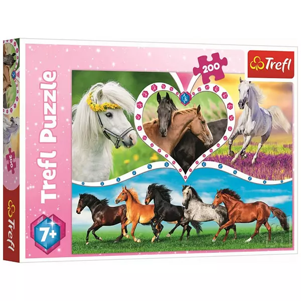 Trefl: Gyönyörű lovak 200 db-os puzzle