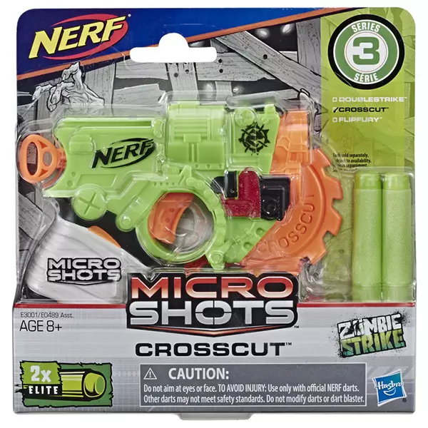 NERF: Microshots Zombie Strike Crosscut szivacslövő fegyver