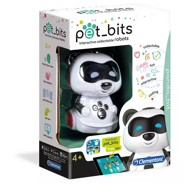 Panda robot interactivă Pet Bits, Clementoni