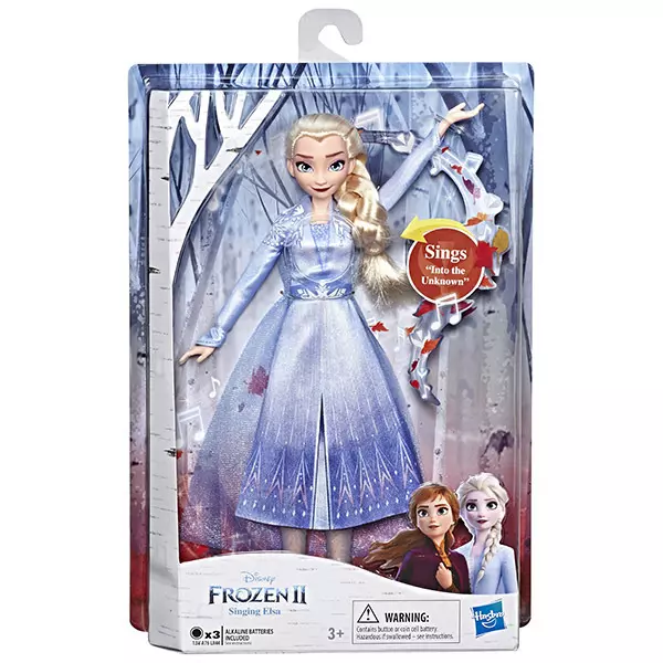 Păpușa Elsa care cântă, Frozen, Prințesele Disney, 28 cm
