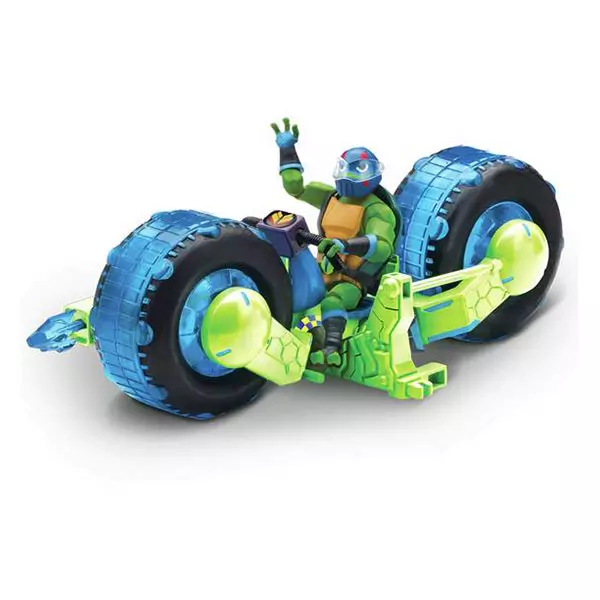 Figurina Leonardo cu motocicletă, Teenage Ninja Mutant Turtles