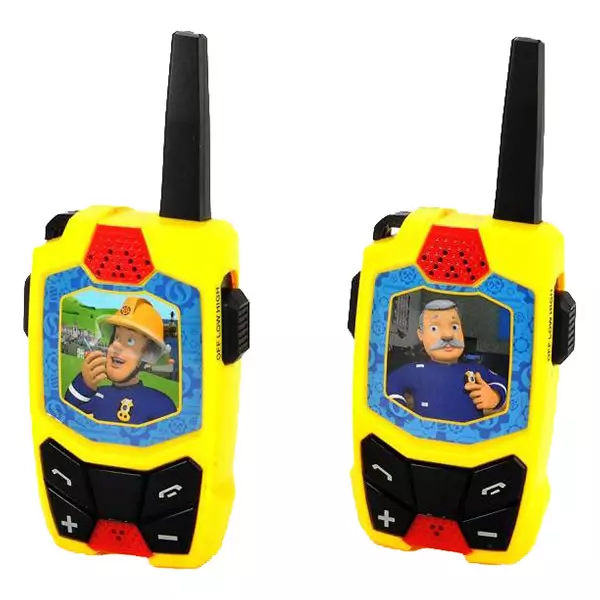 Set walkie talkie pentru copii, Pompierul Sam