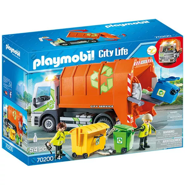Playmobil: Szelektív kukásautó 70200