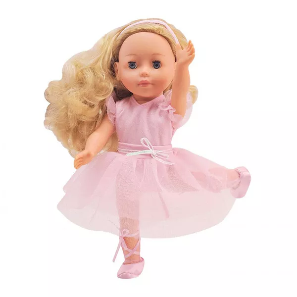 Bambolina : rózsaszín balettruhás baba - 30 cm