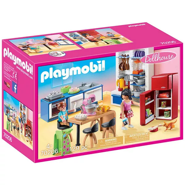 Playmobil Dollhouse, Bucătărie de familie - 70206