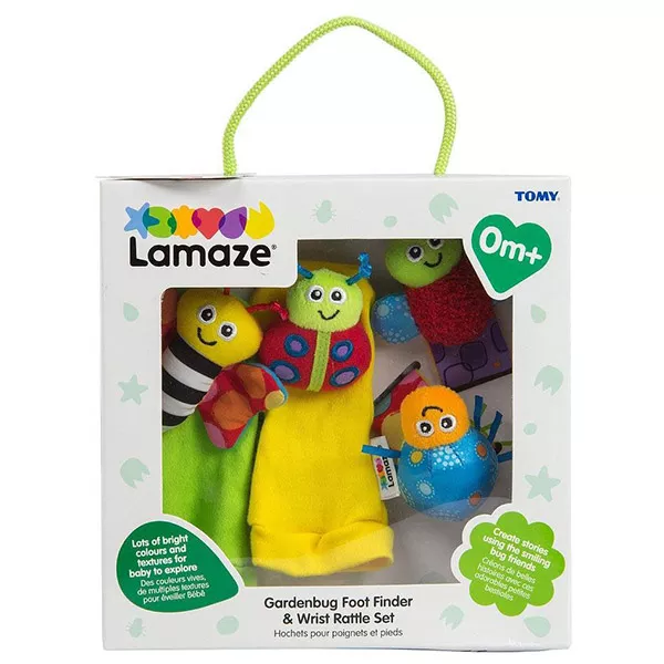Lamaze: bogárkás boka és csukló csörgő szett