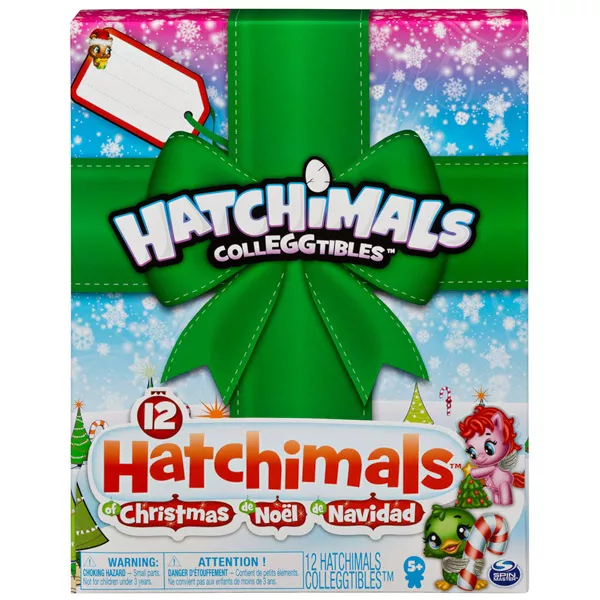 Hatchimals: Calendar de crăciun Colleggtibles cu 12 figurine surpriză