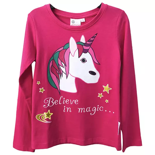 Model Unicorn, tricou pentru copii, cu mânecă lungă - 122 cm, diferite culori