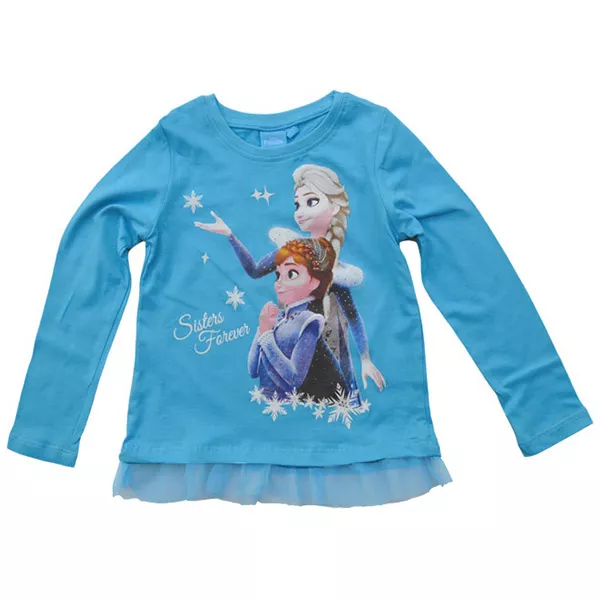 Disney hercegnők: Jégvarázs hosszú ujjú gyerek póló - 134 cm, több színben 