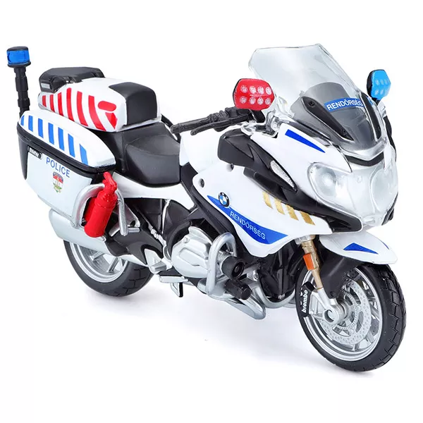 Bburago rendőrmotor 1:18 - kék, fehér