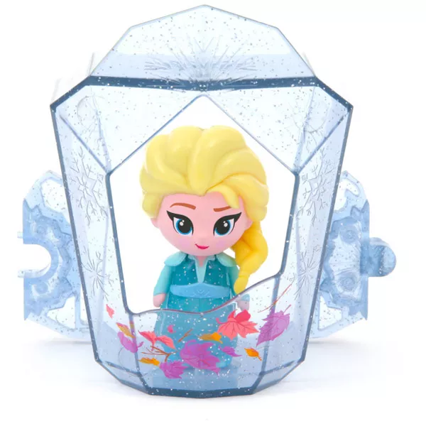 Disney hercegnők Jégvarázs 2: Suttogj és világít! Elza mini baba kristályban