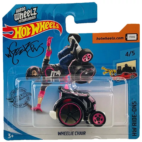 Hot Wheels Ride-Ons: Wheelie Chair kerekesszék - fekete-pink