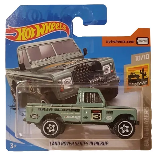 Hot Wheels Baja Blazers: Land Rover Series III Pickup kisautó - zöld 