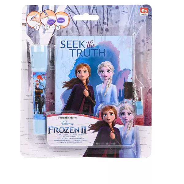 Prințesle Disney Frozen 2: Jurnal secret cu pix UV