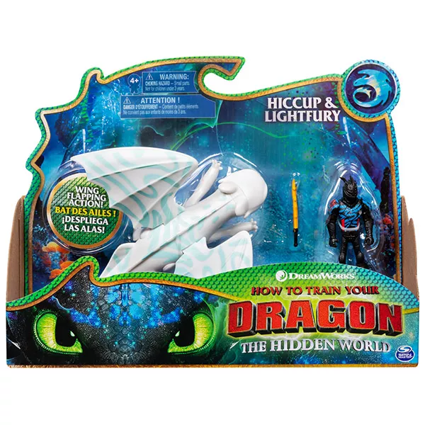 Cum să-ți dresezi dragonul: Figurine Hiccup și Alpha Light Fury
