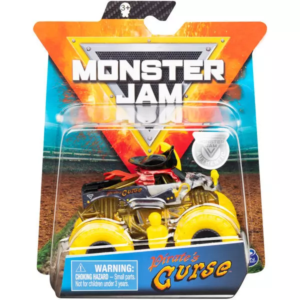Monster Jam: Pirates Curse kisautó - figurával