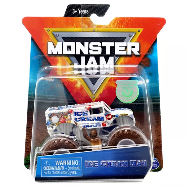 Maşinuţă Monster Jam - Ice Cream Man cu figurină